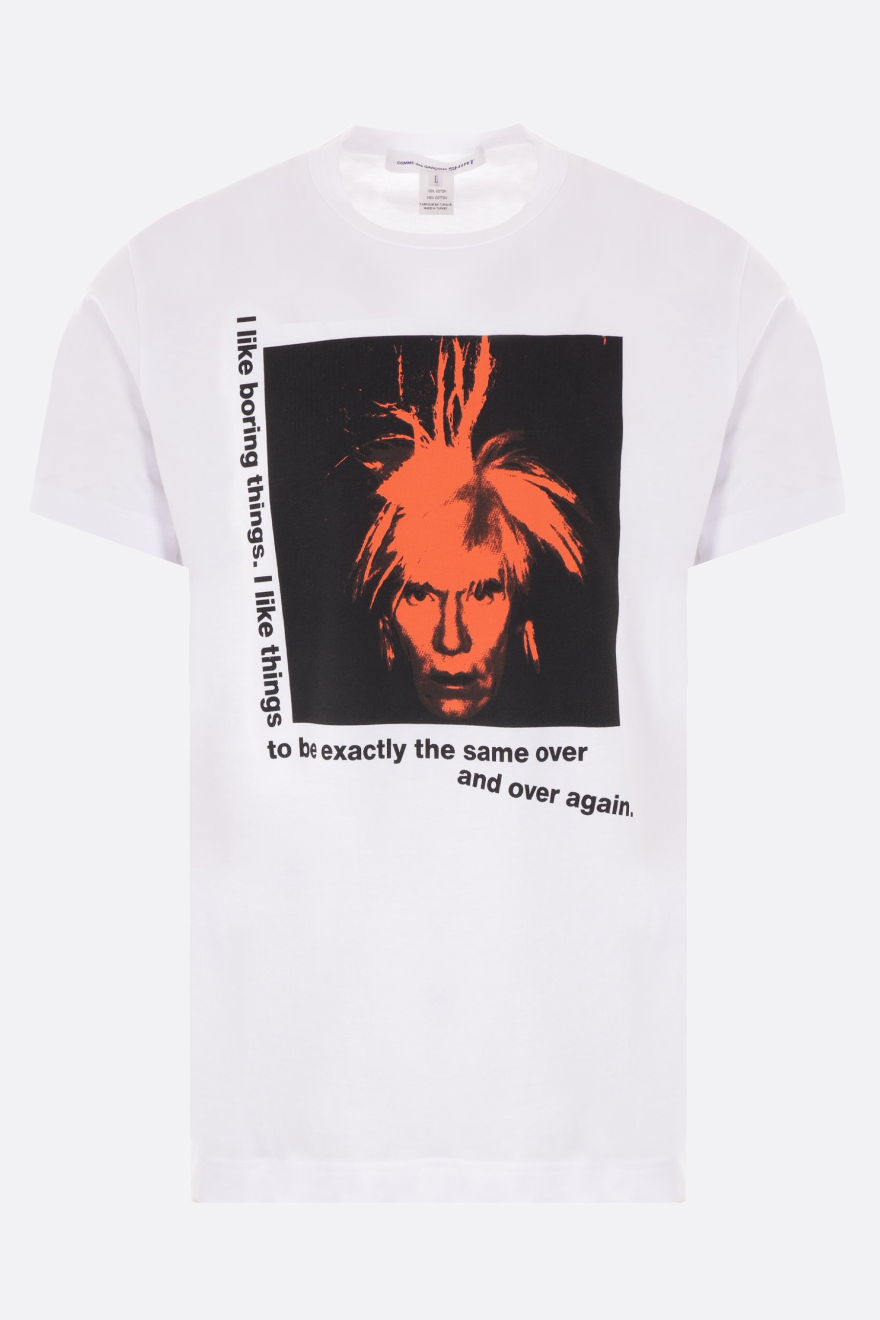 t-shirt in cotone stampa Andy Warhol