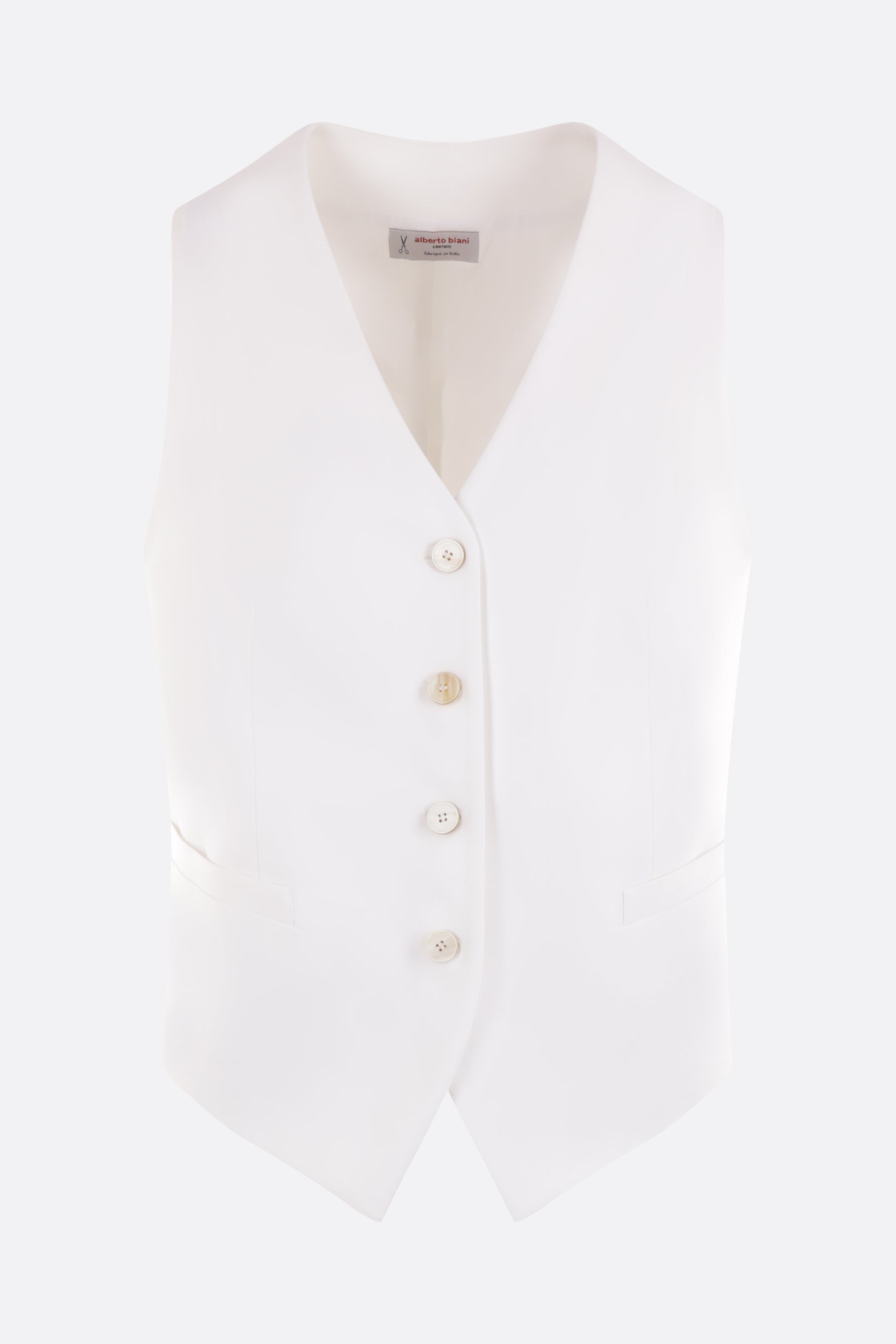 single-breasted cotton blen waistcoat