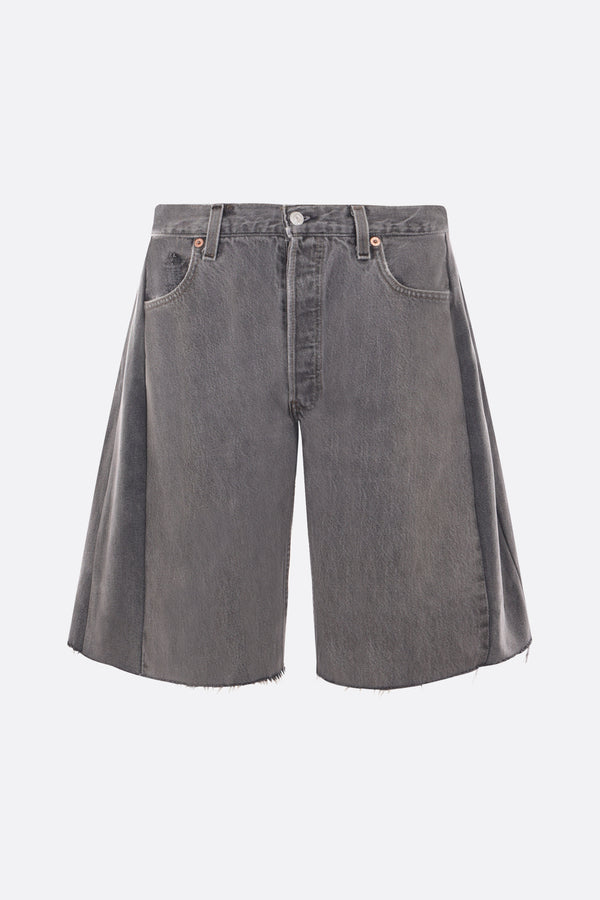 Lasso upcycled vintage denim shorts