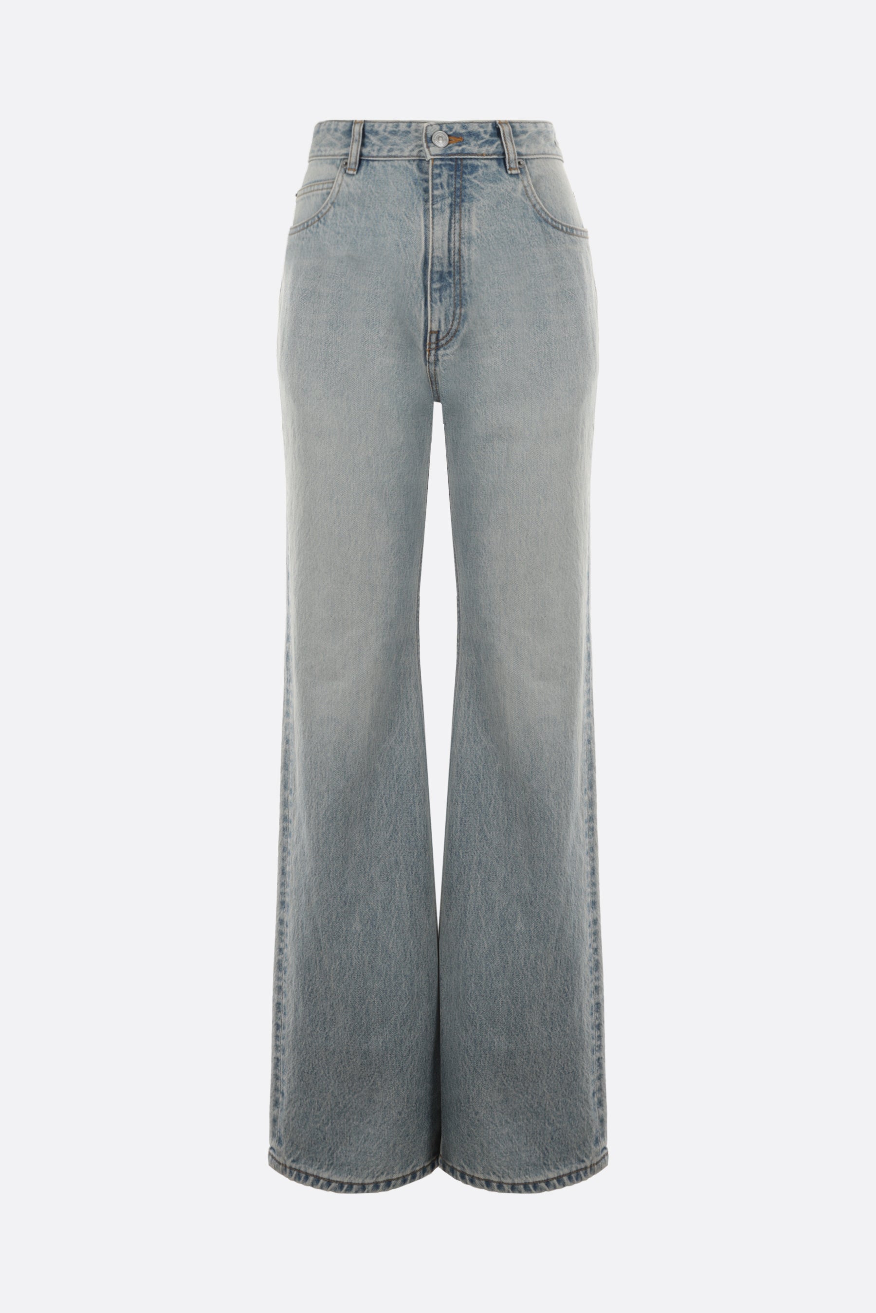 jeans flare in denim giapponese