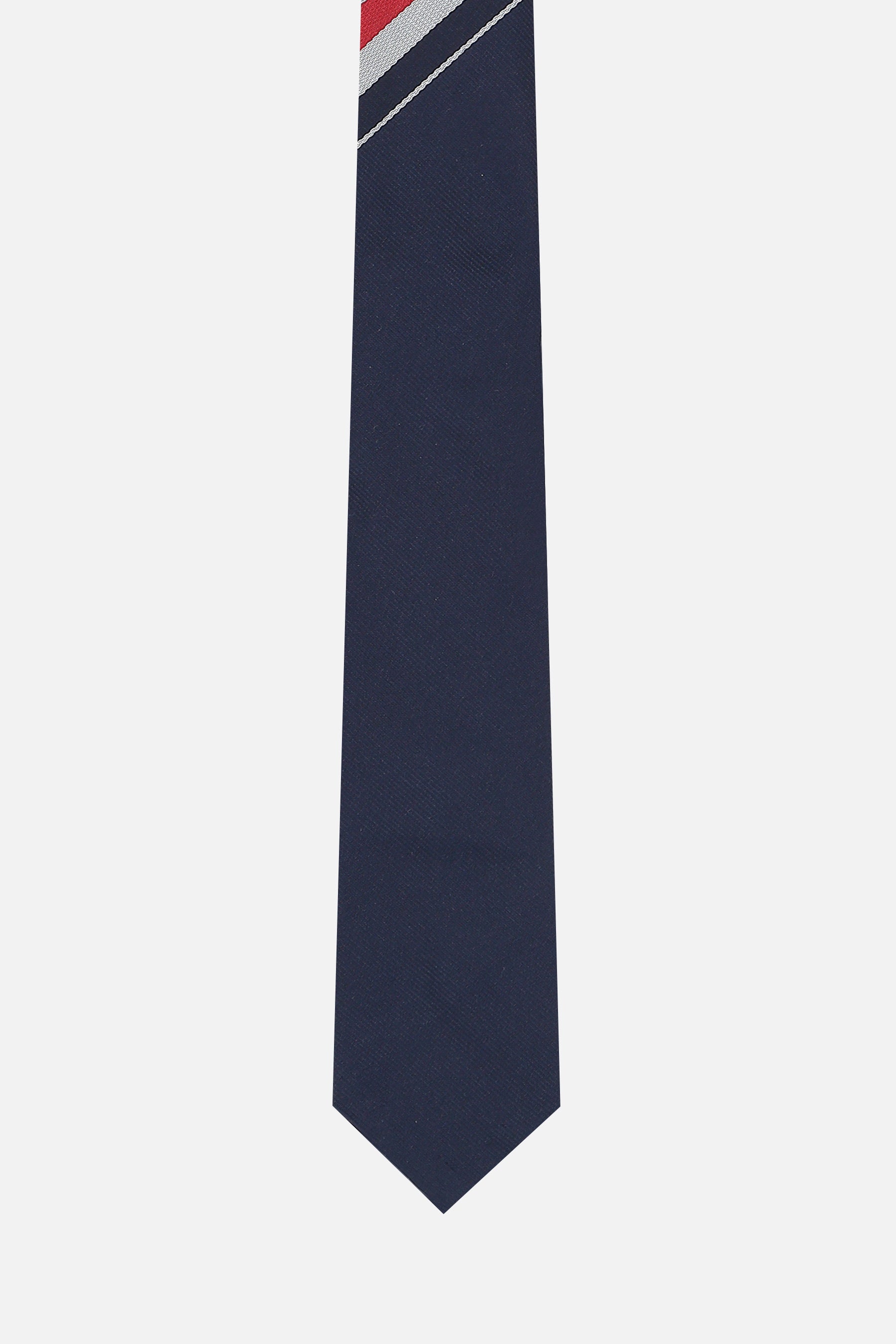cravatta in seta con banda diagonale
