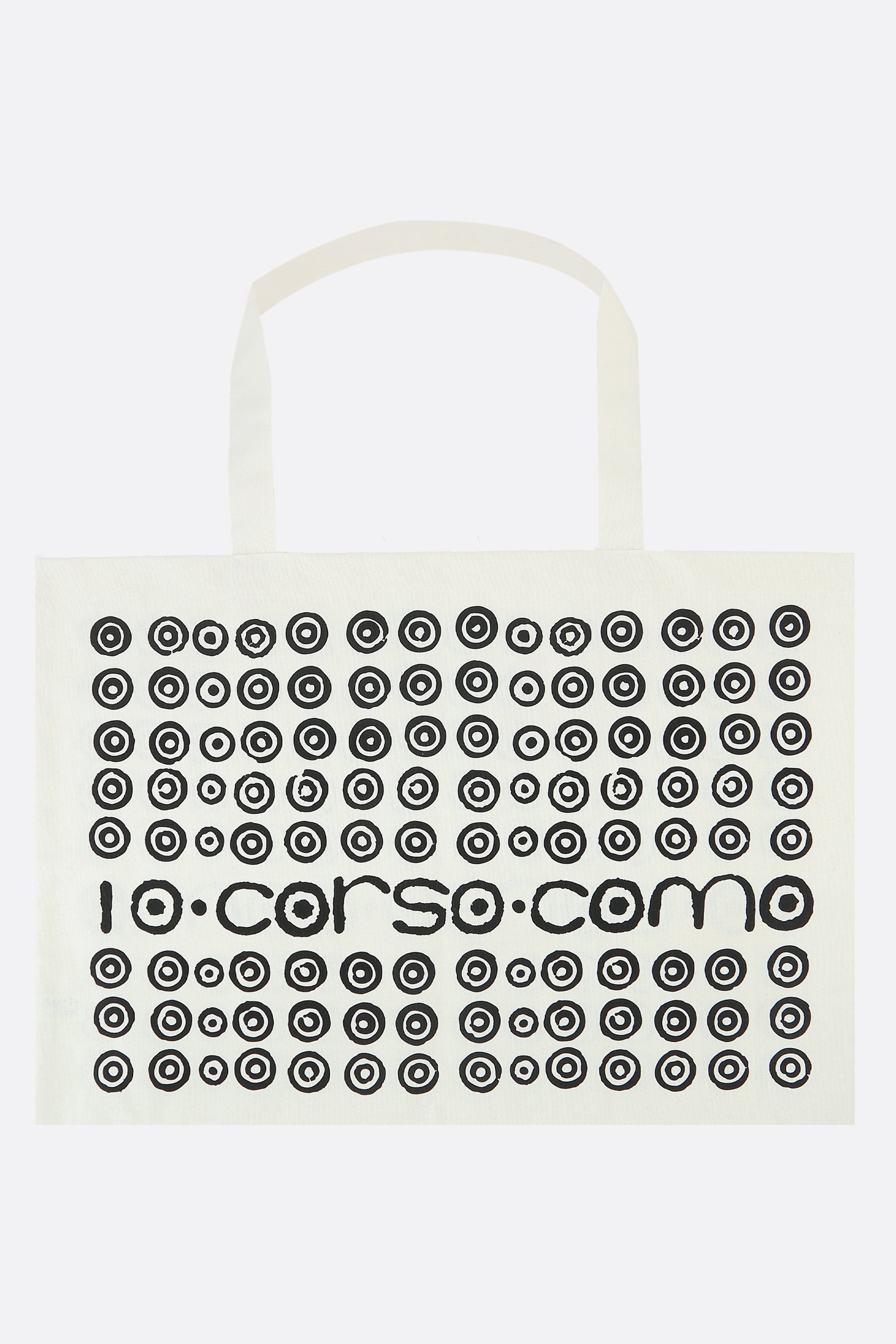borsa shopping in canvas stampa logo