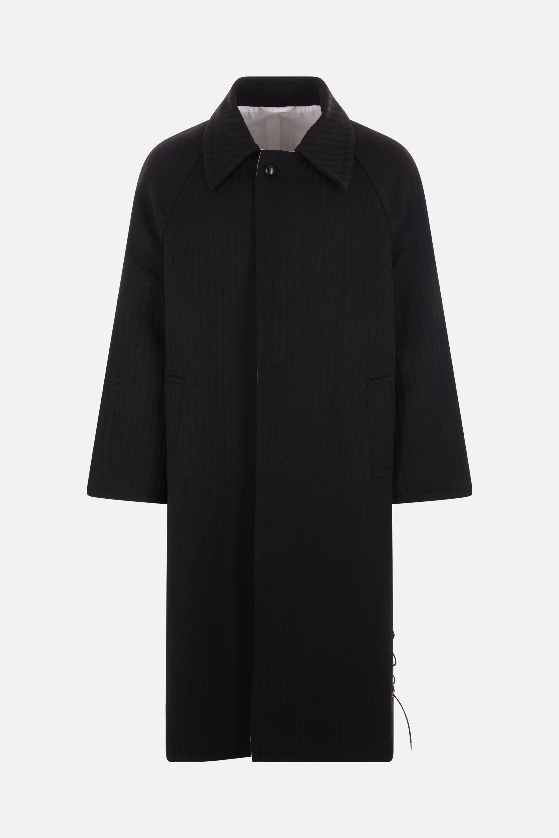 Nuku striped wool coat