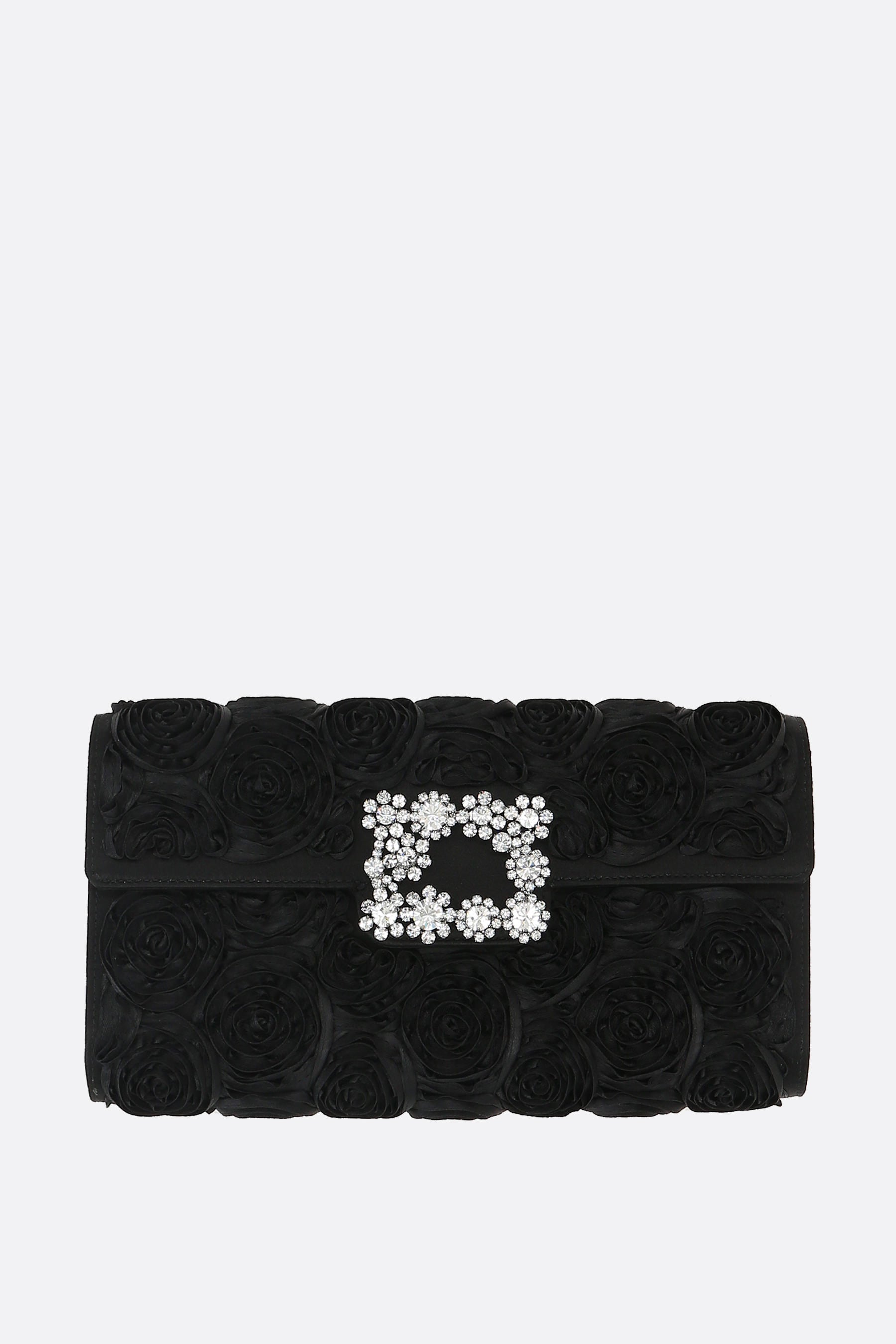 Roger Vivier 黒 サテン クラッチ　マイクロ ROGER VIVIER-Clutches-Clutch bags-B999 – 10corsocomo