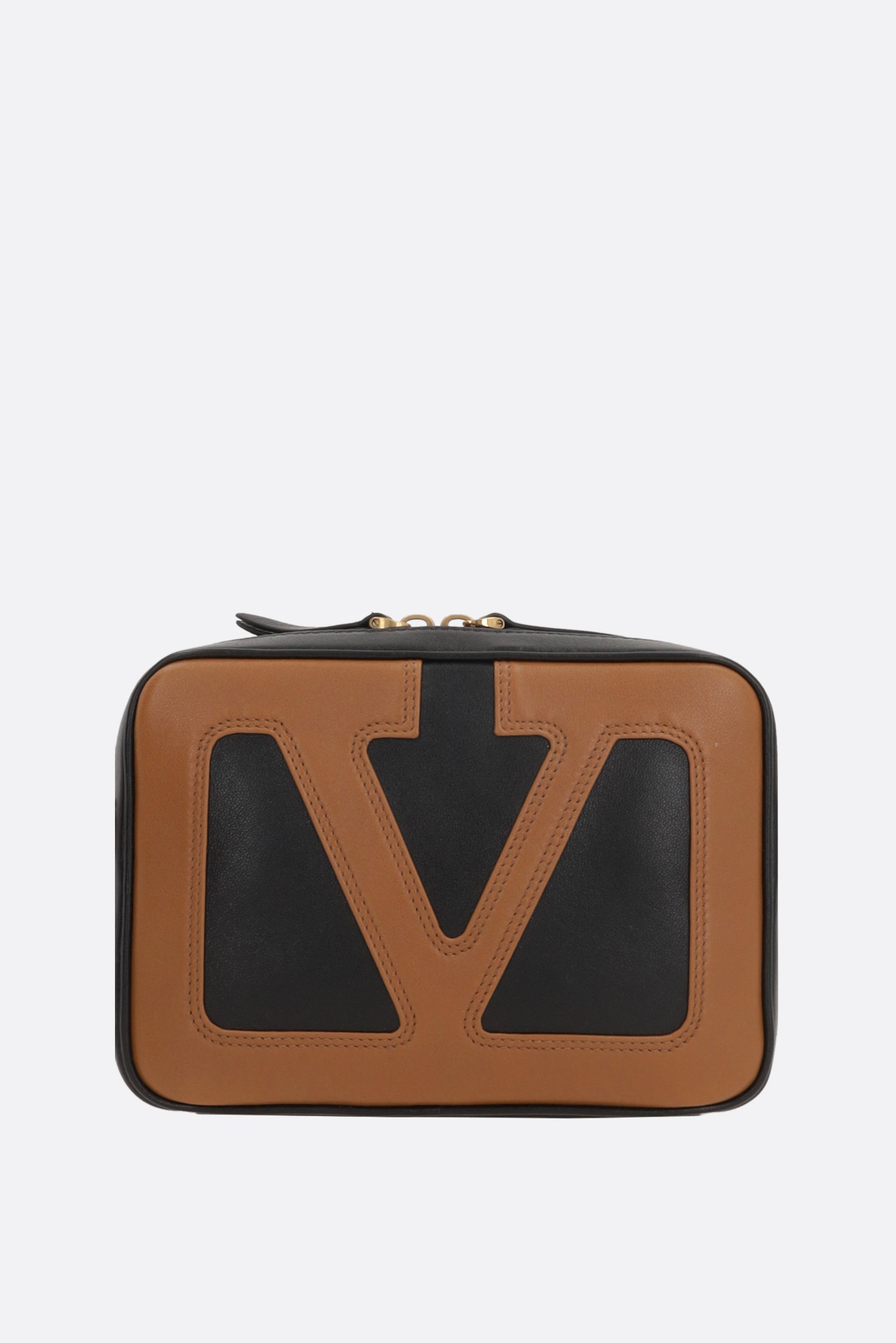 Valentino ロゴ入りシュシュ ベージュ/ブラック Valentino ロゴ入りシュシュ ベージュ/ブラック Valentino ロゴ入り