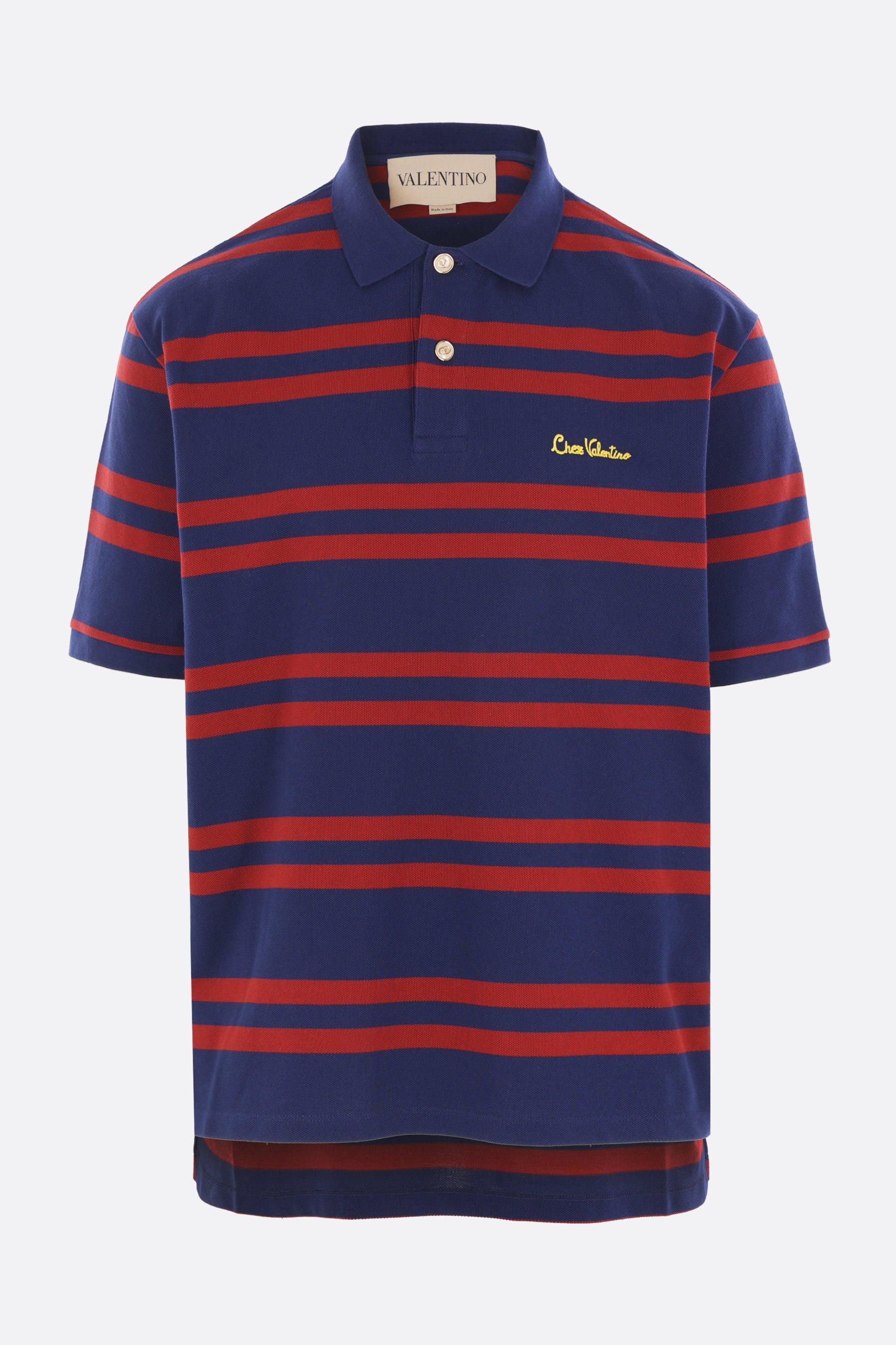 【VALENTINO】1990s All-Pattern Polo Shirt VALENTINO 1990s All-Over Pattern Polo Shirt