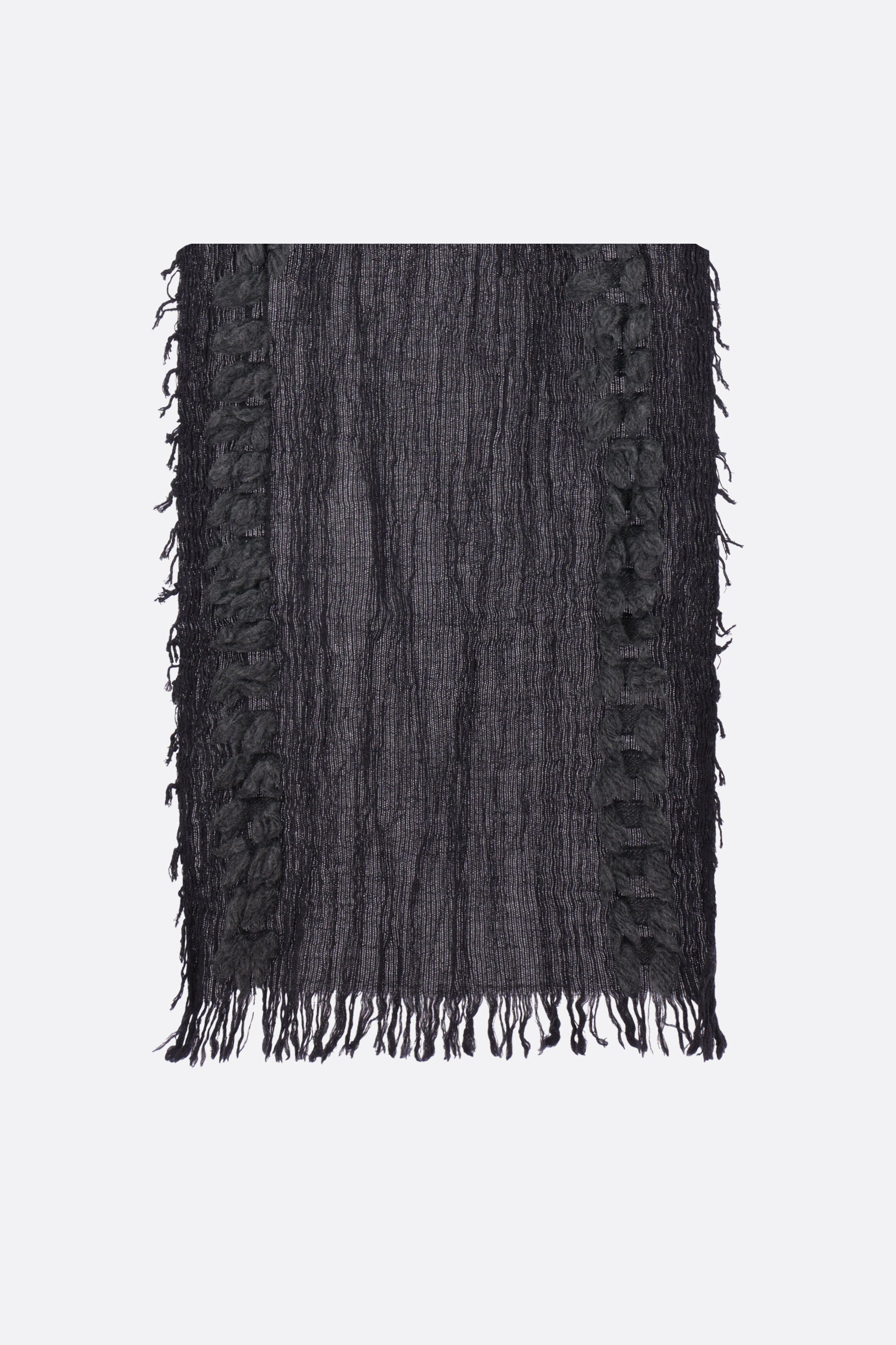 YOHJI YAMAMOTO-Scarves hats and gloves-Scarves and foulards-GREY