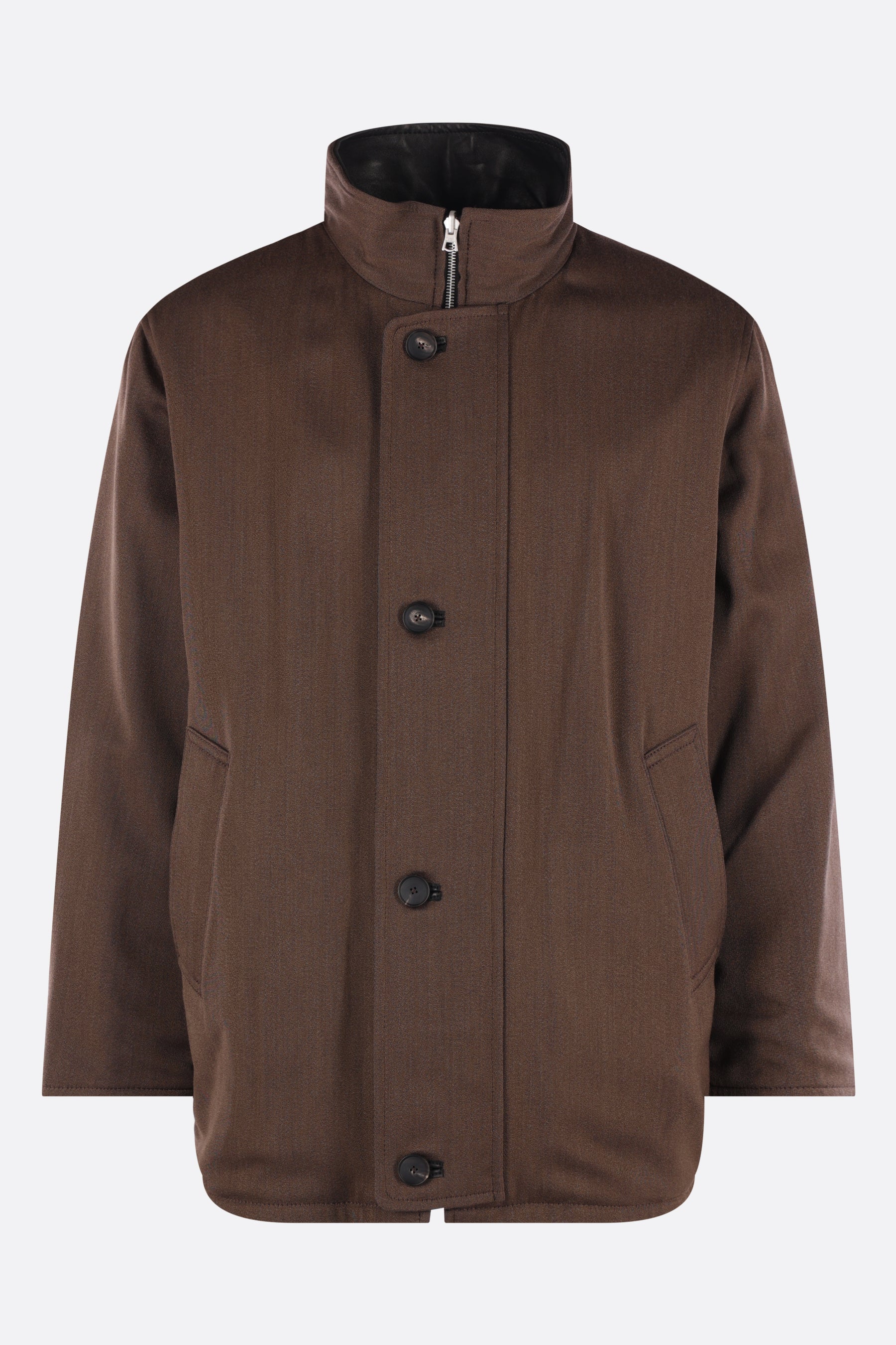 AURALEE-Outerwear-Jackets-BROWNCHAMBRAYXBLACK – 10corsocomo