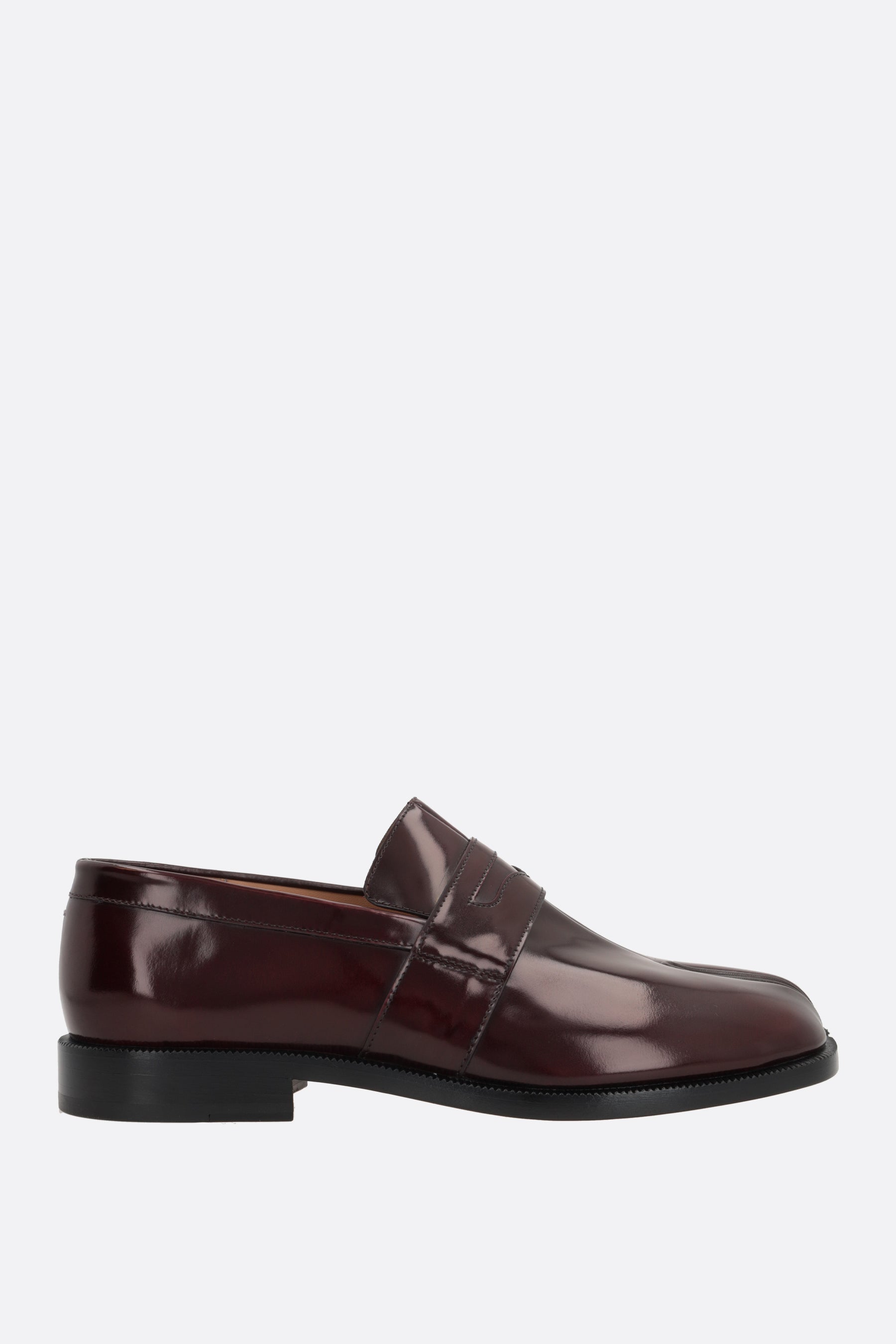 Tabi brushed leather loafers