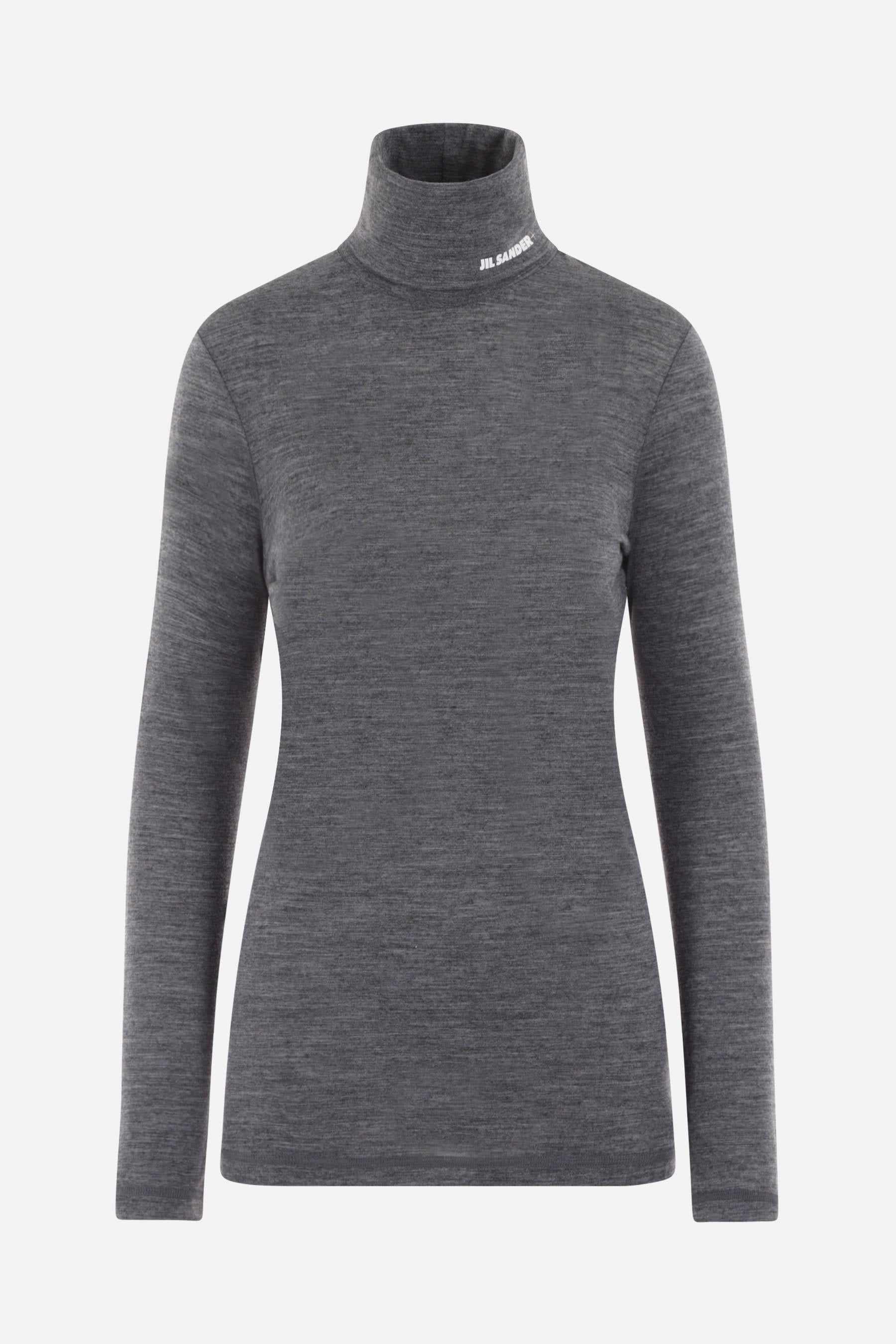 Oversized wool-blend shirt - Dark greige - Ladies