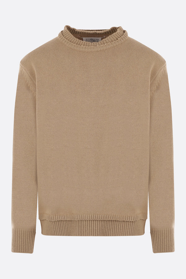 wool, cotton and linen pullover