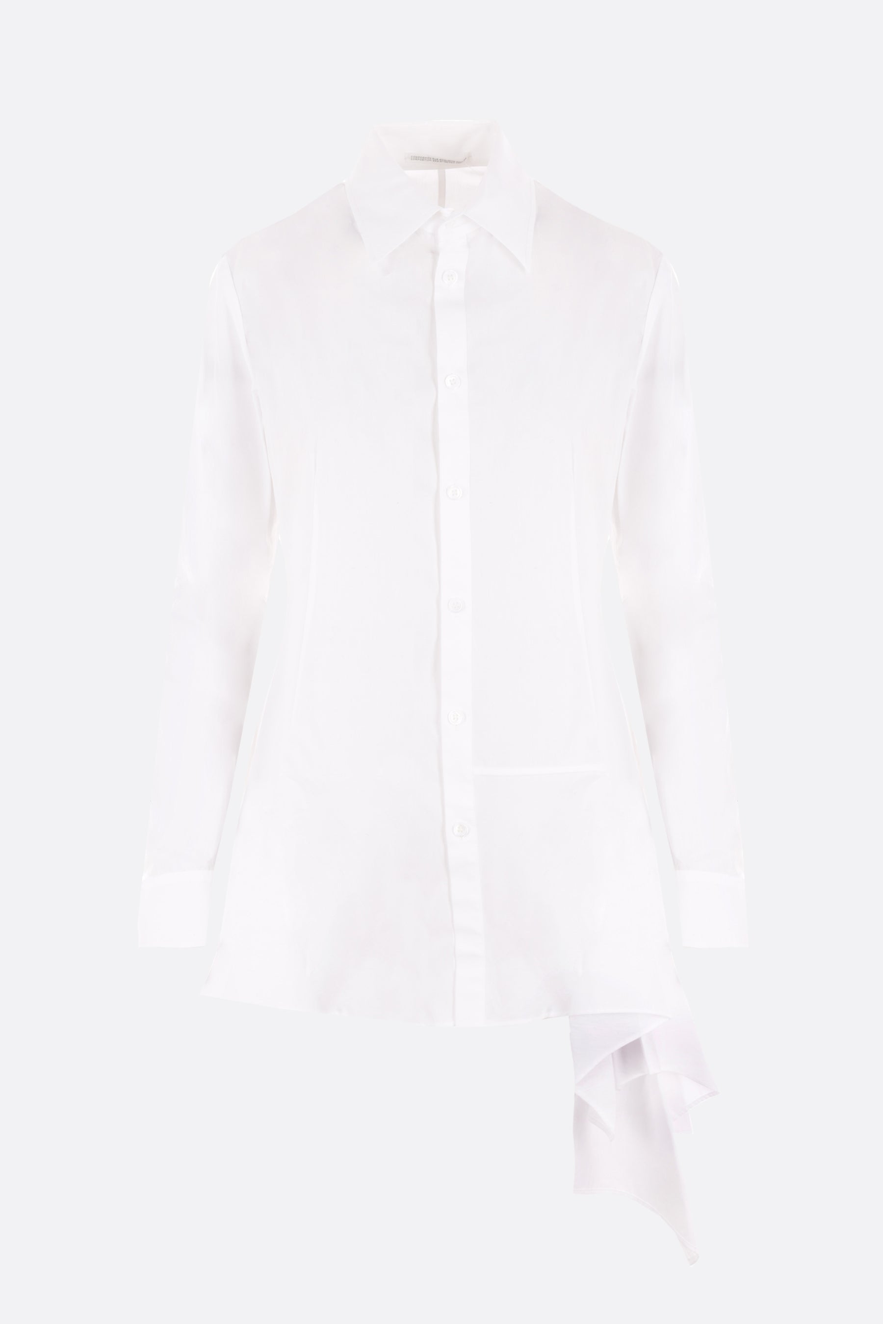 draped cotton broadcloth shirt – 10corsocomo