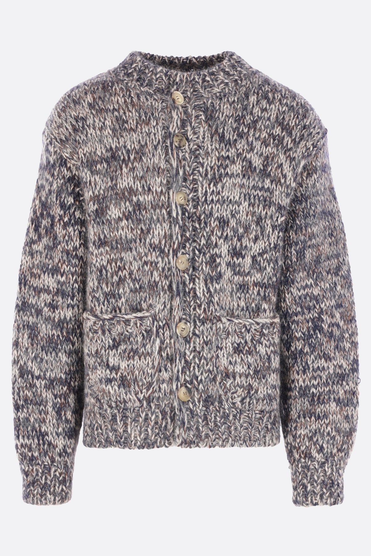 cardigan in misto lana e mohair