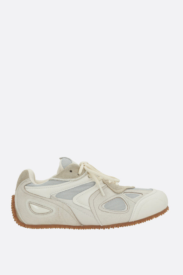 Slow sneakers in leather and mesh