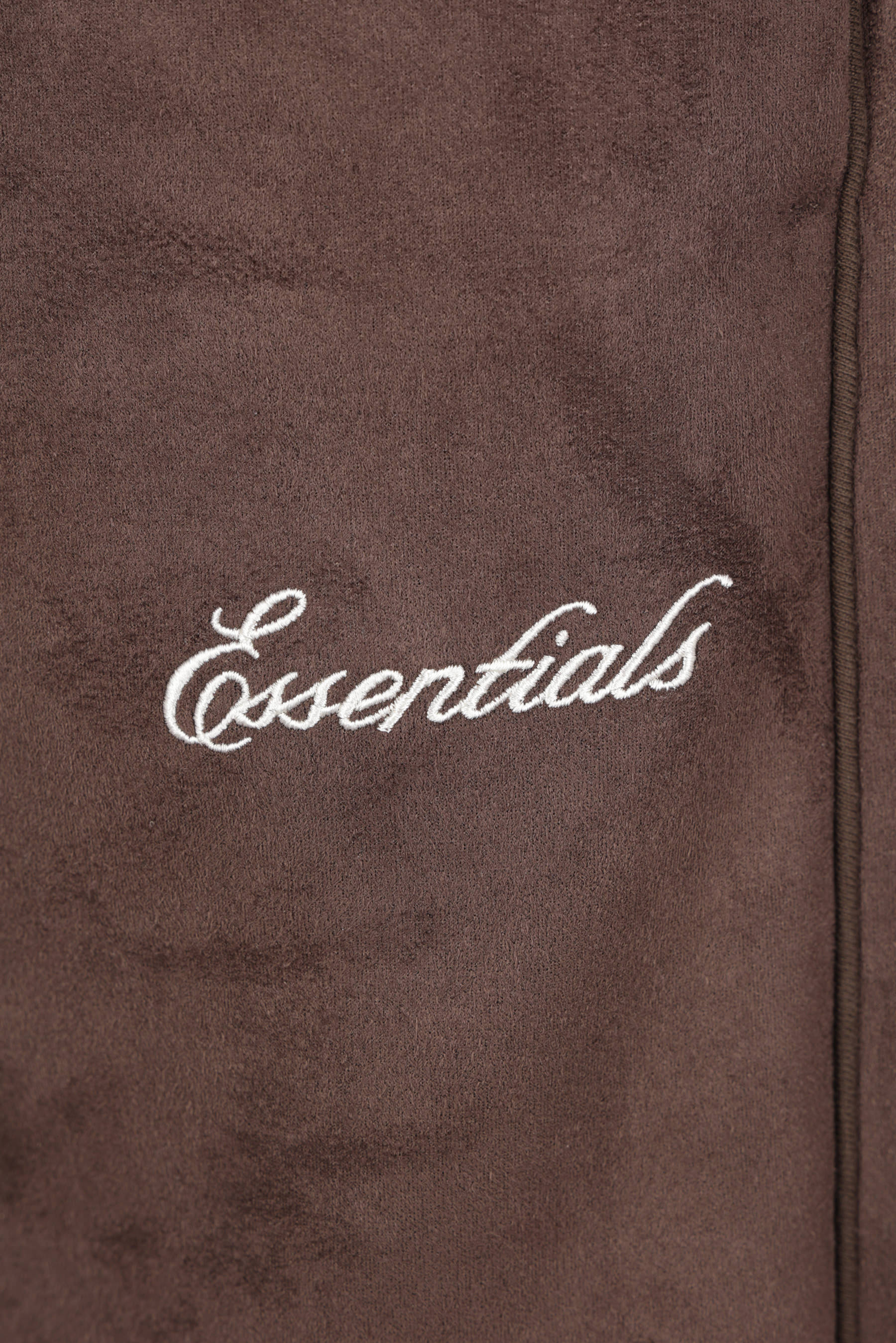 pantalone track Signature Relaxed in felpa effetto suede