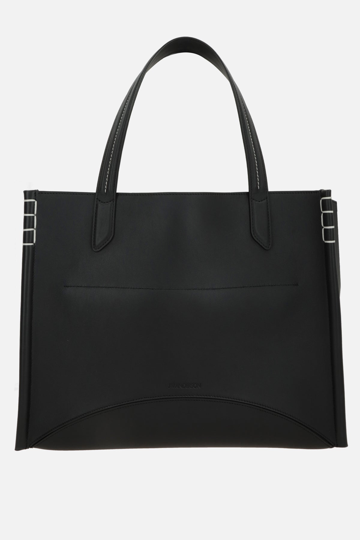 Loafer tote bag in smooth leather