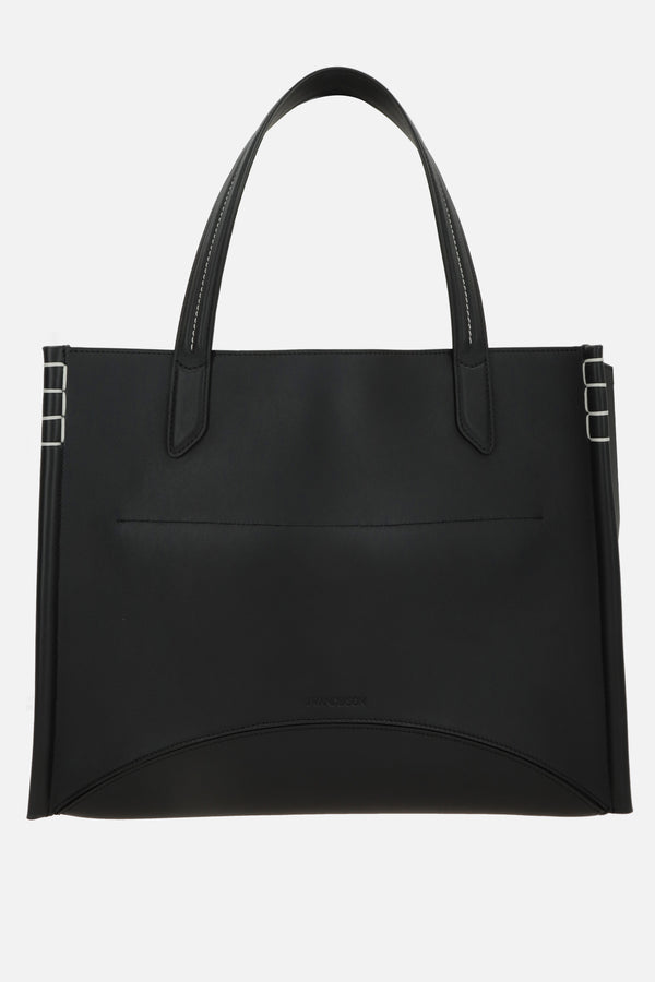 borsa tote Loafer in pelle liscia