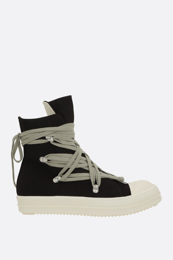 Megalace high-top sneakers in denim