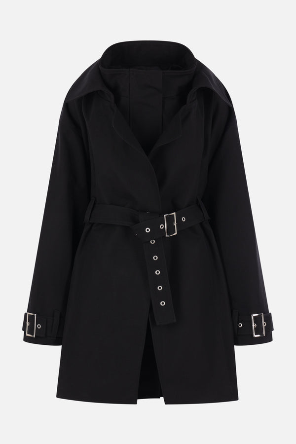 trench in canvas con cintura