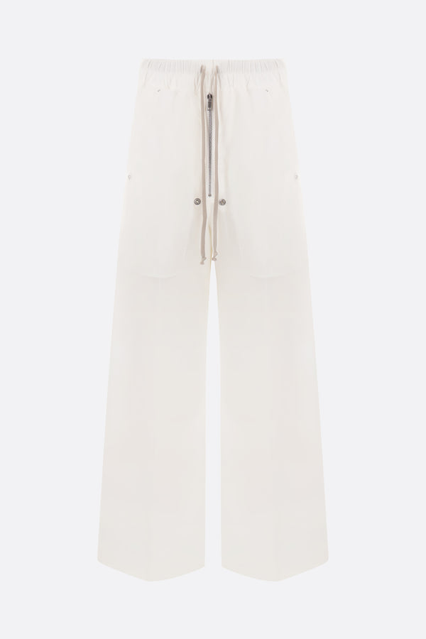 Belas wide-leg technical cotton trousers