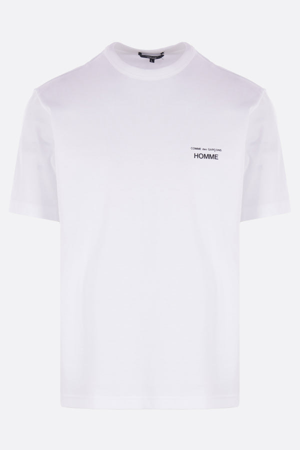 cotton t-shirt with logo print