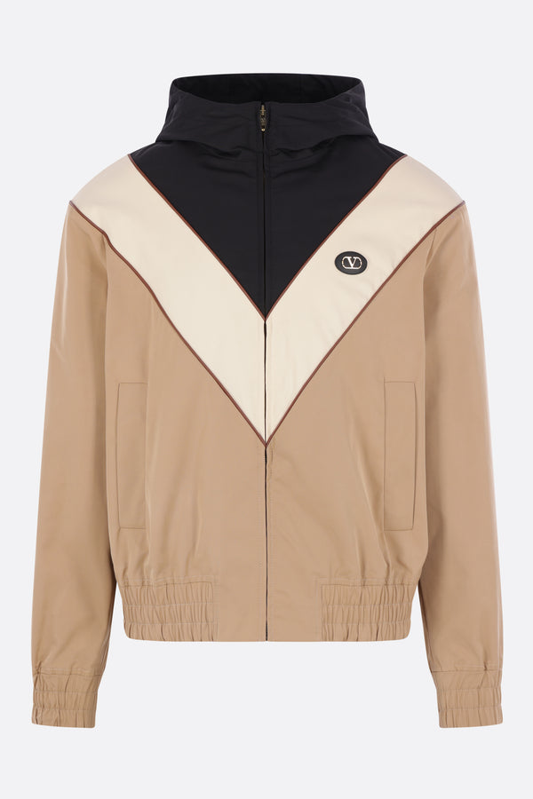 giubbotto full-zip in nylon