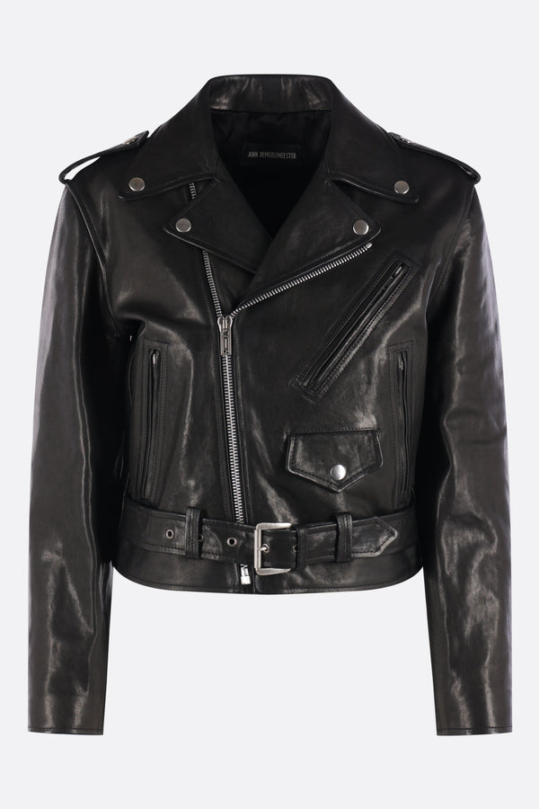 Agi biker jacket in leather