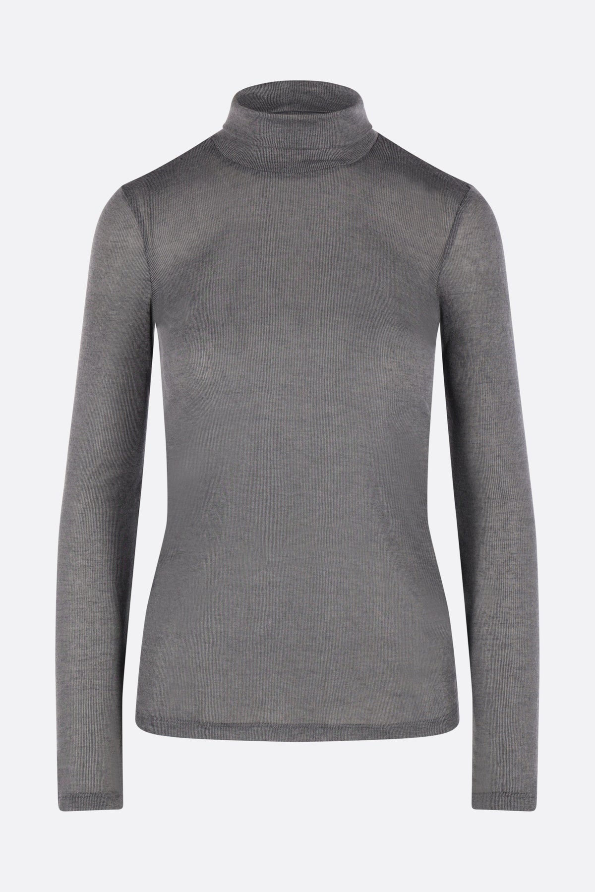 rib jersey turtleneck
