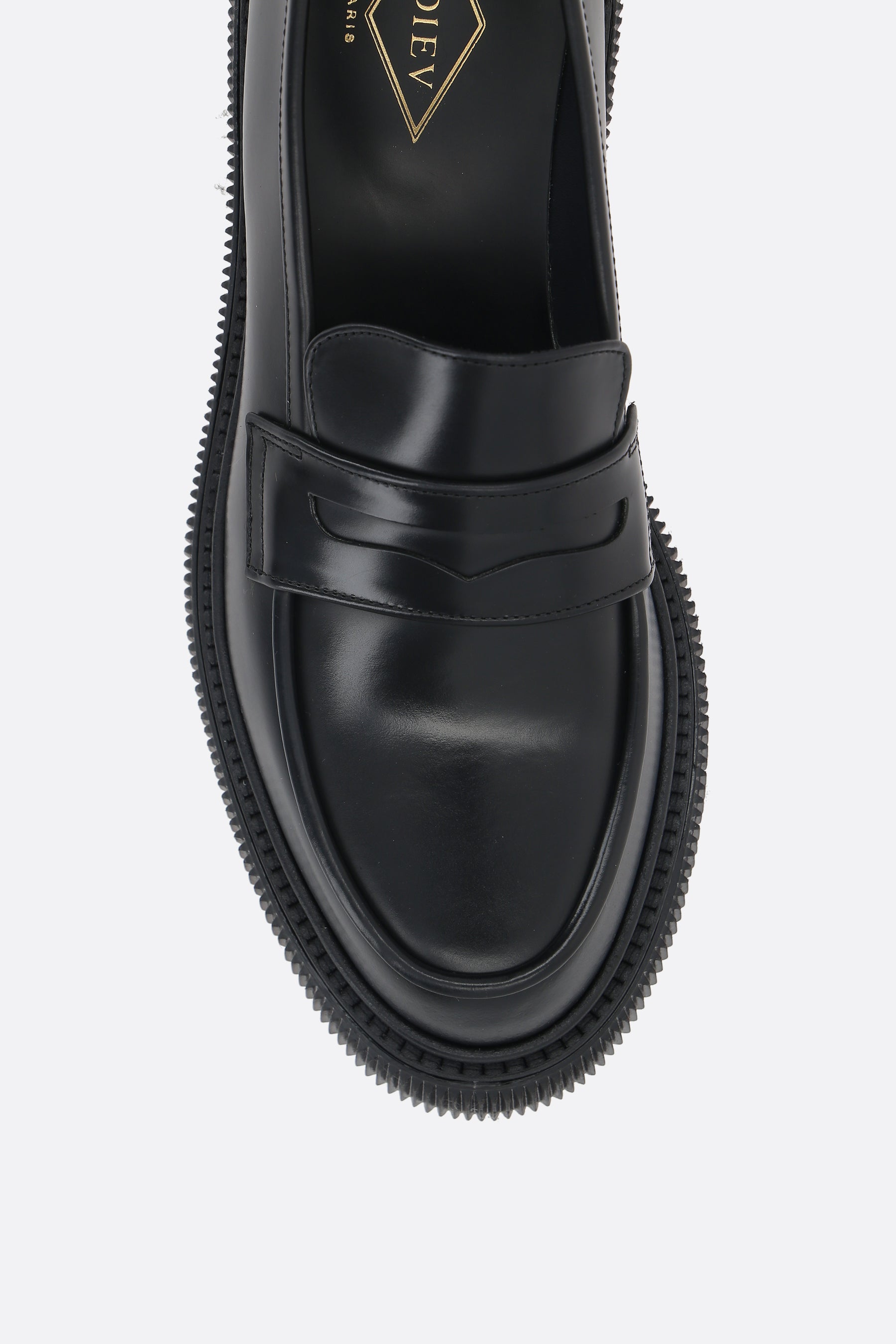 Type 159 brushed leather loafers