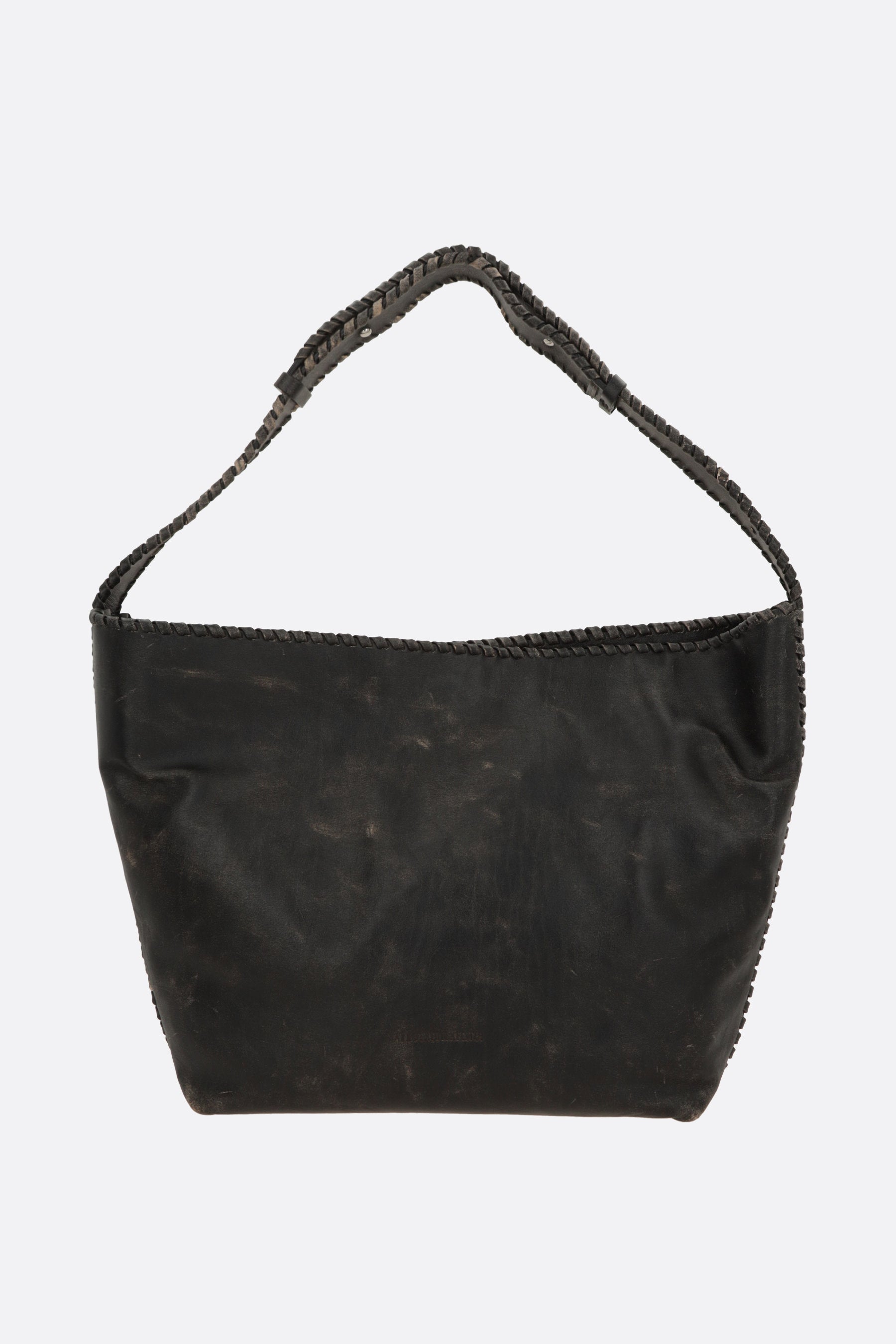 Xela Whipstitch media shoulder bag in vintage leather