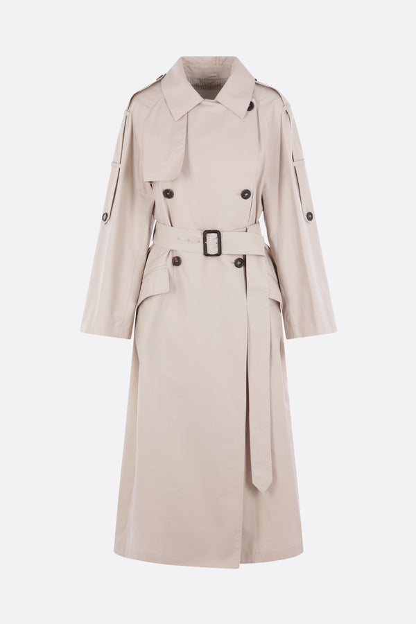 MTCDelfino double-breasted trench coat in twill