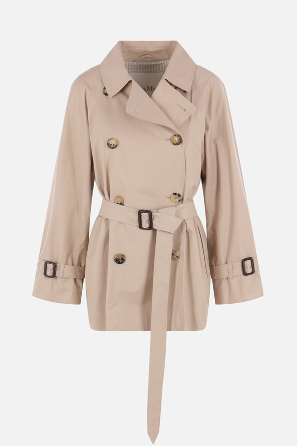 MTCCalle double-breasted trench coat in twill