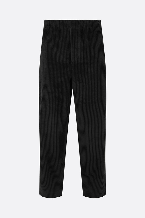 straight-leg trousers in corduroy