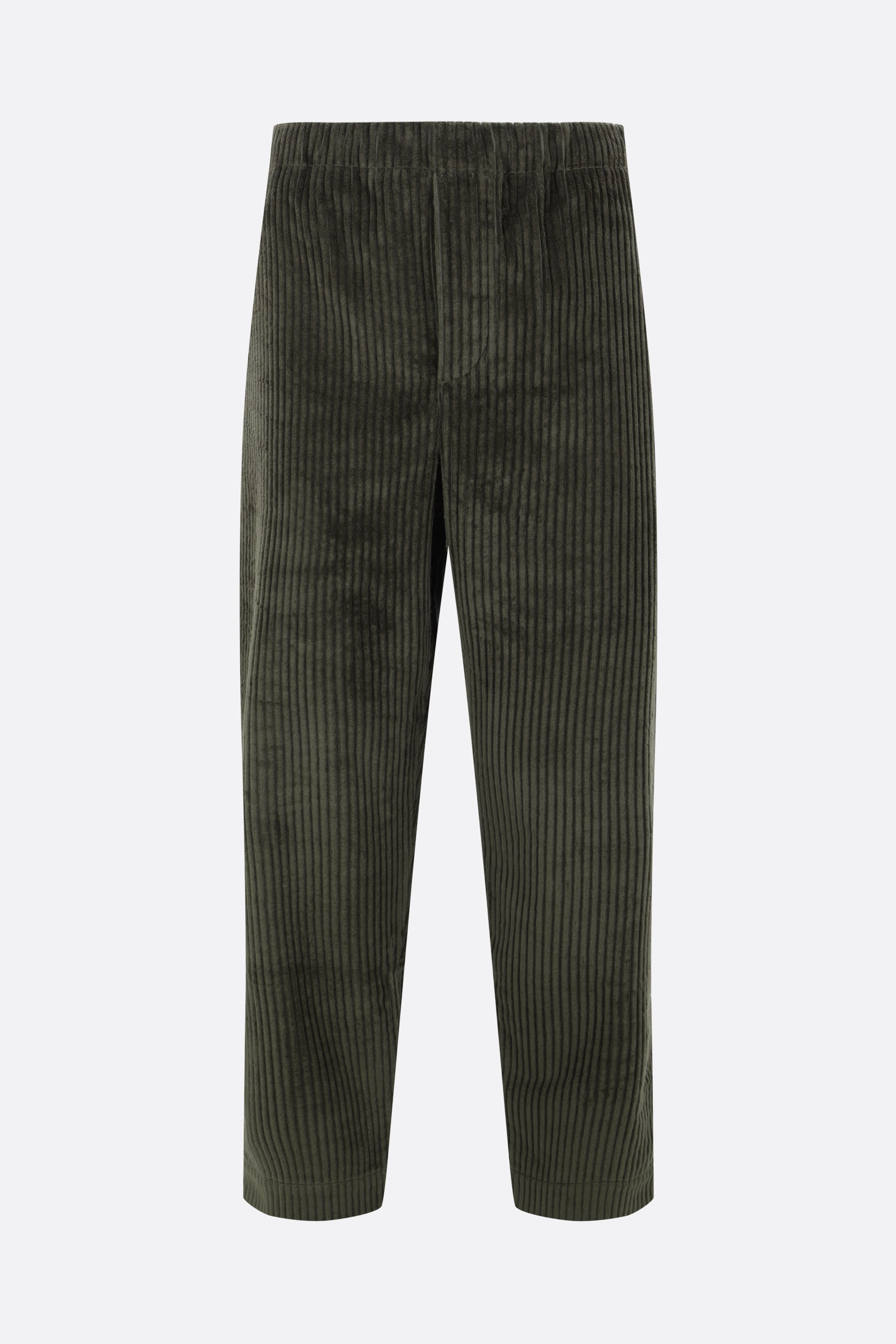 straight-leg corduroy trousers