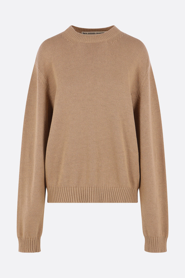 Erwin boxy pullover in cotton and silk