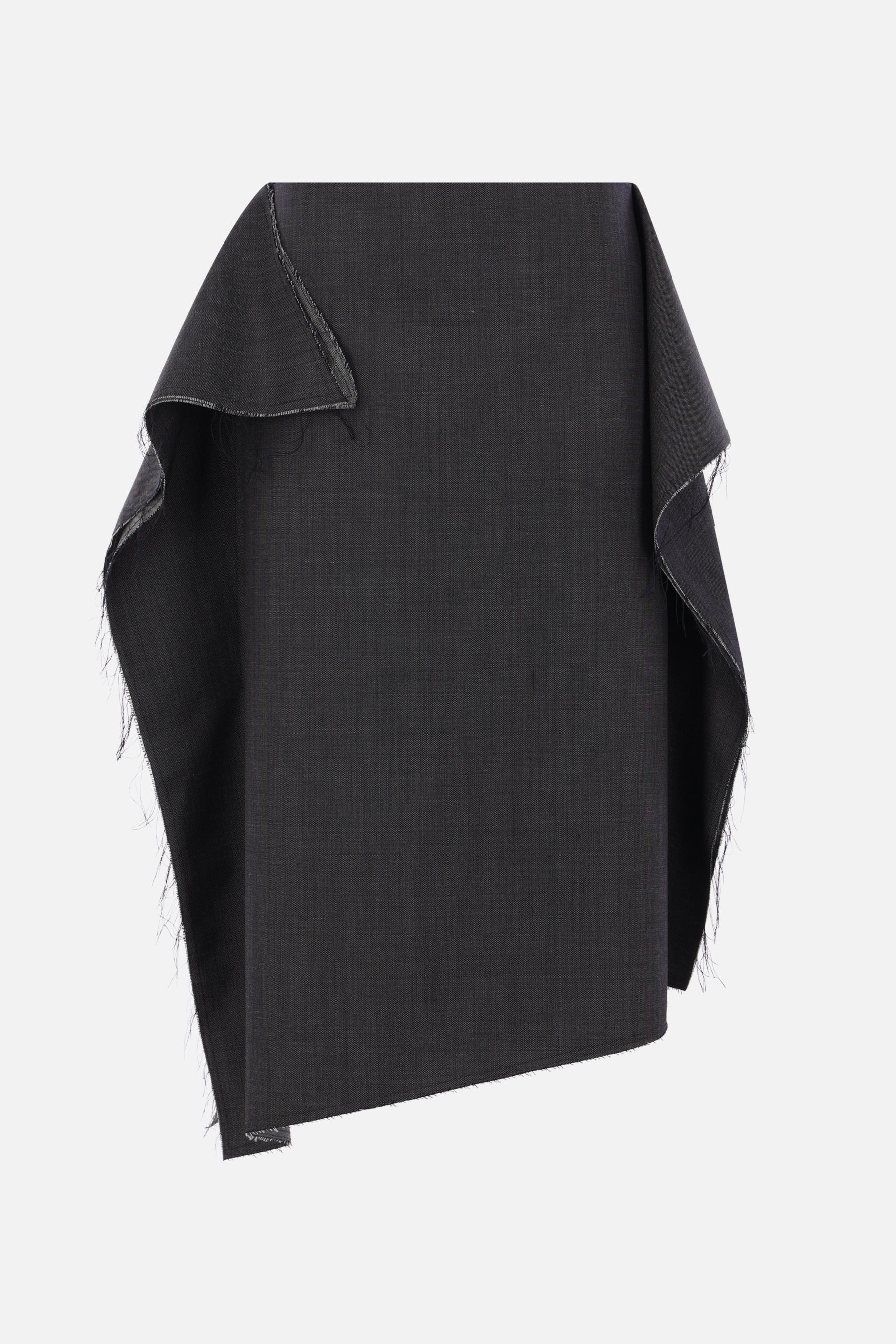 Collage midi skirt in mohair wool