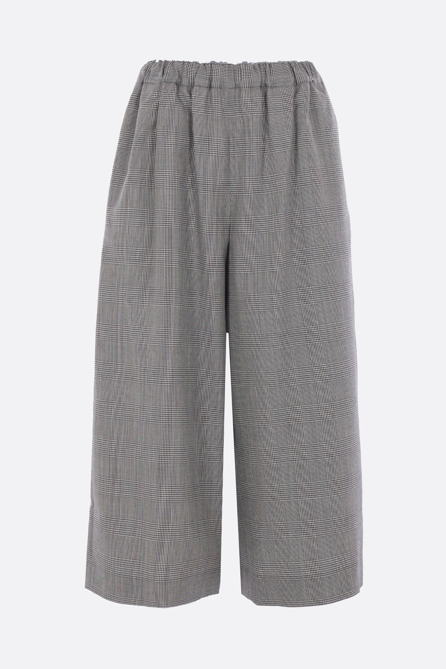 Prince of Wales check wool culotte trousers