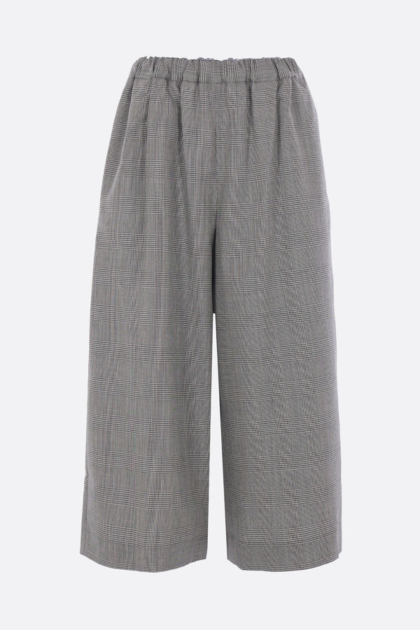 Prince of Wales check wool culotte trousers