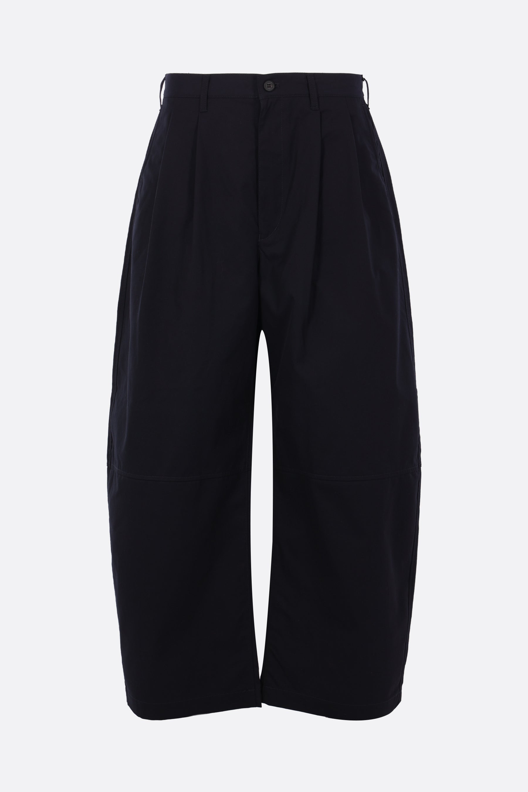 pantalone con pinces in gabardine