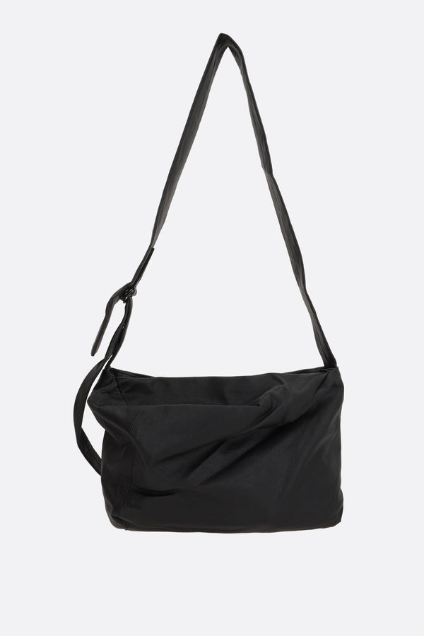 Puff small crossbody bag in grainy leather