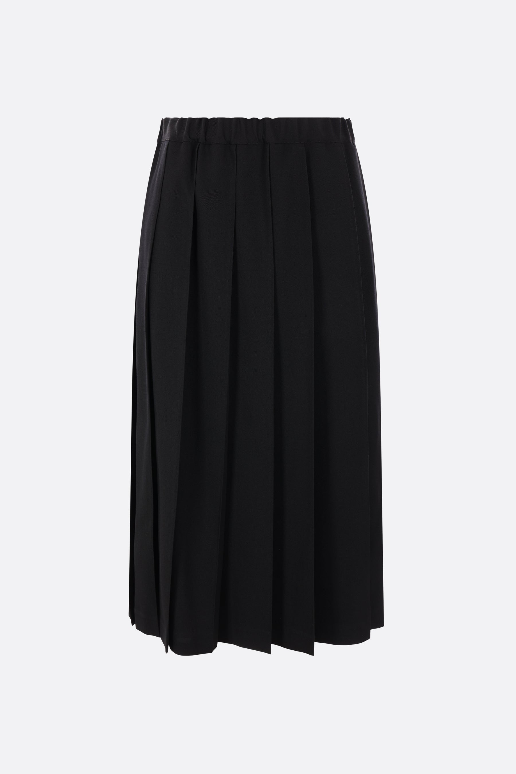 wool pleated skirt