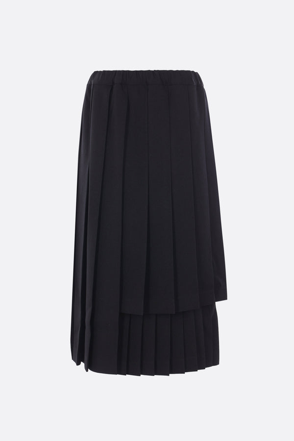drill pleated skirt