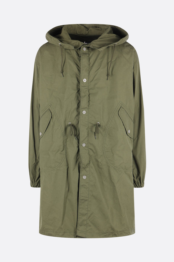 parka reversibile in misto cotone e nylon
