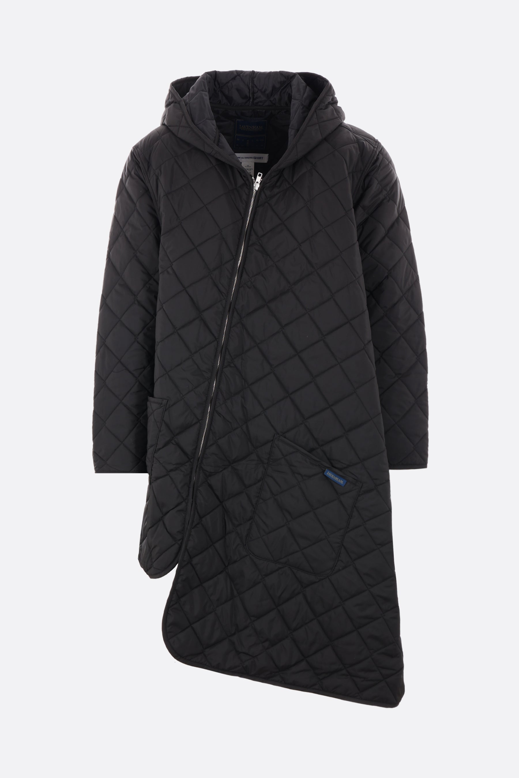 Brundon quilted nylon asymmetric parka jacket