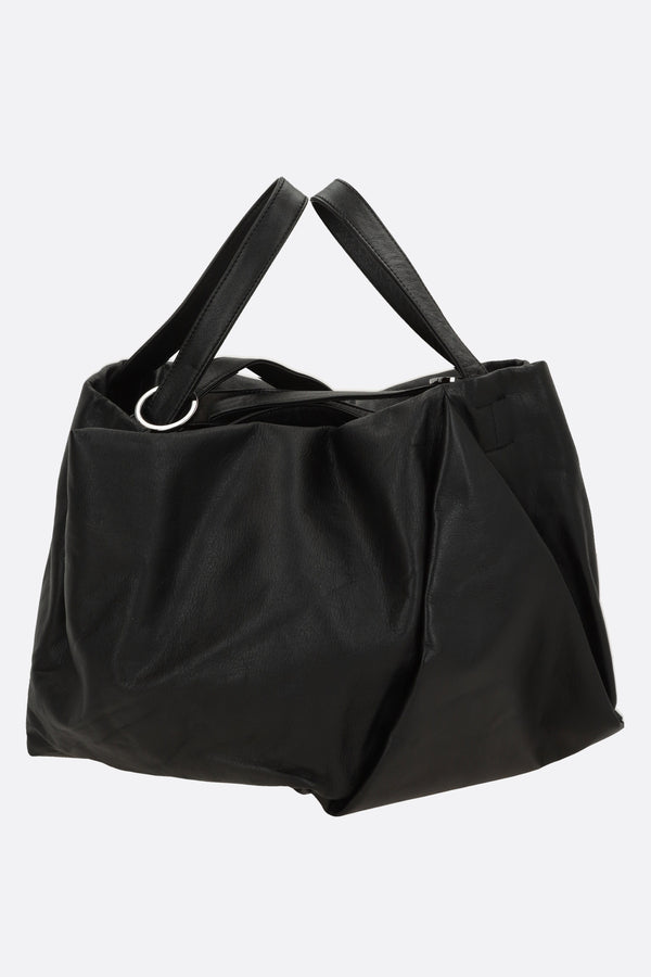 Tulip handbag in shiny leather