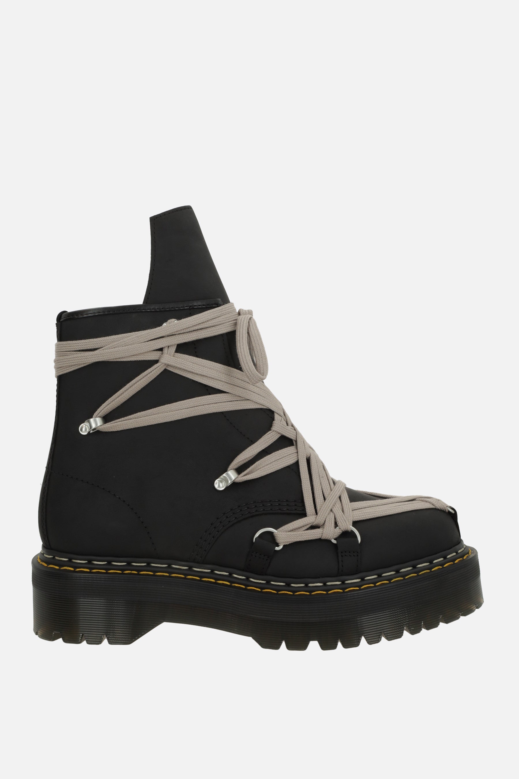 1460 Quad Sole Megalace combat boots in nubuck
