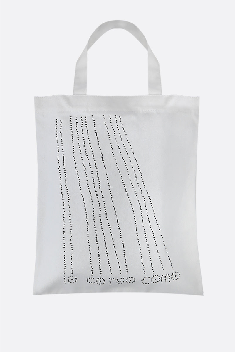 Dots canvas shopping bag