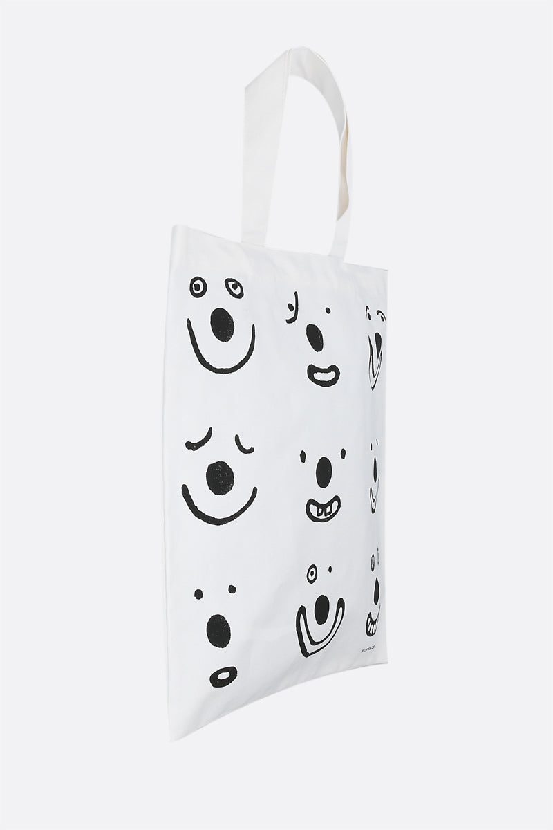 Smile canvas shopping bag