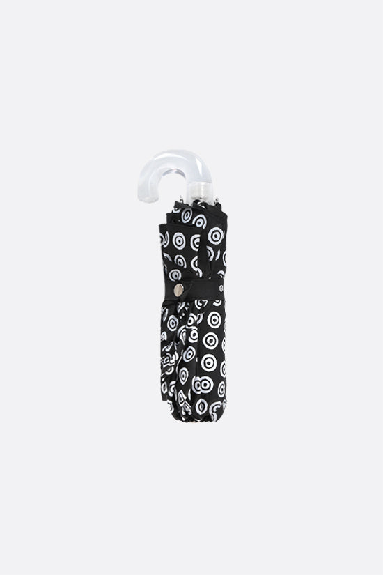 circles and dots print nylon small umbrella