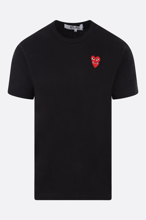 heart logo-detailed cotton t-shirt